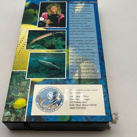 Underwater Hawaii VHS An Informed Guide To Hawaii's Marine Life - Picture 2 of 2